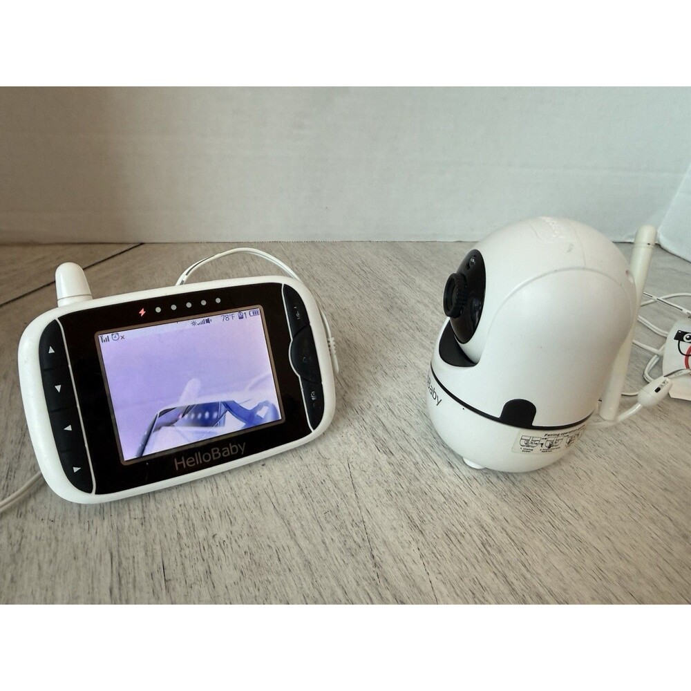 HelloBaby HB65 Video Baby Monitor Parent Unit Remote Pan Tilt Camera Power Cords - Picture 2 of 13